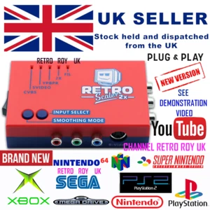 RetroScaler 2x Retro Consoles To HDMI Adapter HDMI-compatible Converter No Lag - Picture 1 of 17