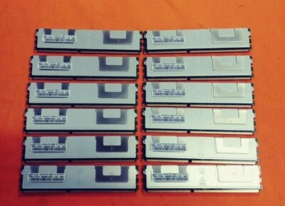 Lot 12 Samsung 2Rx4 PC3-8500R-07-10-E1-D2 M393B5170FHD-CF8 Server Memory (*) - Image 1 of 2
