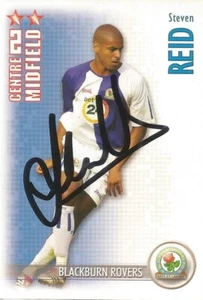 CARTA DA TRADING SHOOT OUT FIRMATA STEVEN REID BLACKBURN 2006/2007 + COA - Foto 1 di 1