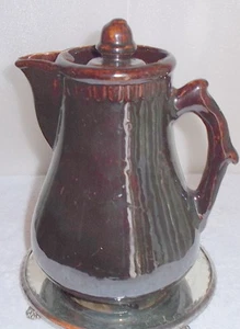Antigua jarra de leche esmaltada Rockingham- Bennington - Imagen 1 de 6
