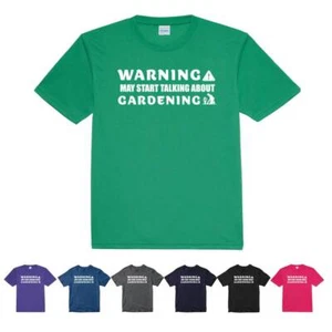 Warning My Start Talking About Gardening T-shirt Gardener Nurseries Plants Trees - Picture 1 of 21