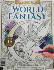 Let's Colour Issue 02 World Of Fantasy Over 45 Intricate Designs 2023 New