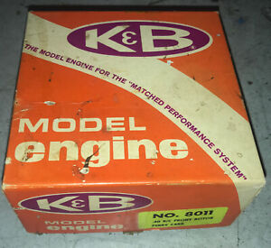 K & B R/C Model Airplane Engine .40 M No. 8011 Front Rotor Perry Carb. With Box