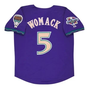 Tony Womack Arizona Diamondbacks 2001 World Series Alt Purple Men's Jersey - Picture 1 of 5