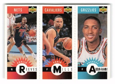 1996-97 Collector's Choice Reeves / Mills / Abdur-Rahim #M144/M105/M175 - Image 1 of 2