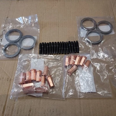 BMW Flange Nut & Stud Kit x 16 Turbo to Head + Gaskets x6 E90 E88 N55 M135i 235i - Image 1 of 4