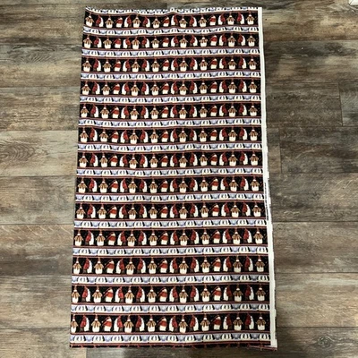 Debbi Mumm Jo-Ann Arctic Holiday Fabric Cotton 1 Yard Penguins - Image 1 of 4