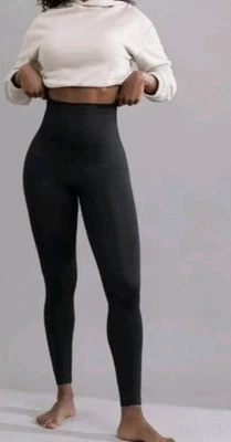 Shapermint High Waisted Shaping Leggings Tummy Control Large Black Womens - Image 1 of 2