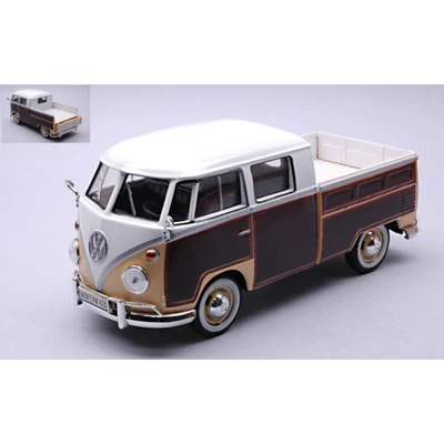 VW TYPE 2 (T1) 1962 PICK UP BROWN 1:24 Motormax Auto Stradali Modellino Nuovo - Immagine 1 di 3