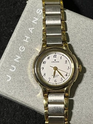 Junghans Reloj Mujer Cuarzo Elegante Esfera Blanca Formal Usado Foto 1 de 4