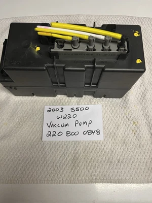 Mercedes Benz W220 W215  CL500 CL55 S430 S500 S600 S55 DOOR LOCK VACUUM PUMP - Изображение 1 из 4
