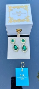 Ohrhänger Anna dello Russo x HM grün Strass Limited Edition Full Set SOLD OUT - Bild 1 von 9