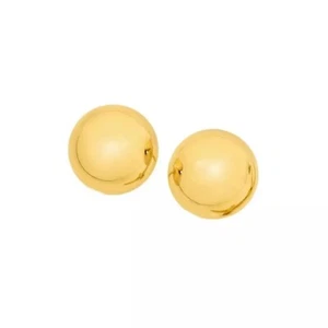 9Ct Yellow Gold 8mm Dome Stud Earrings - Picture 1 of 9