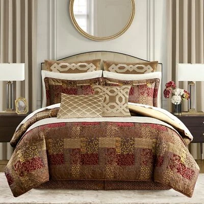 Croscill Galleria 4 Piece Jacquard Oversized Comforter Set, Luxury Traditiona... - Image 1 of 4