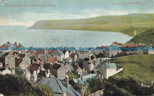 VALENTINO R644776 Robin Hood Town and Bay. W. A. Smith. Valentine Series. 1904