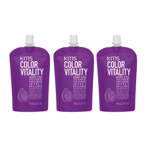 KMS COLOR VITALITY INTENSE GLOSS TREATMENT 100ML X3 - Picture 1 of 3
