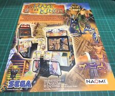 Sega The Maze Of The Kings Arcade Videogame Flyer, Advert
