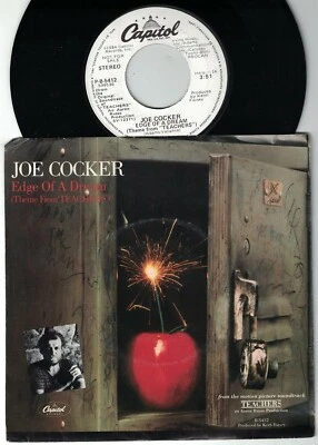 1984 JOE COCKER EDGE OF A DREAM FILM TEACHERS CAPITOL PROMO 45 & PIC. SLEEVE NM - Image 1 of 2