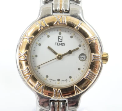 FENDI Quartz Ladies Watch 900L White Dial Date Battery Replaced 41220061700 2 - Image 1 of 4