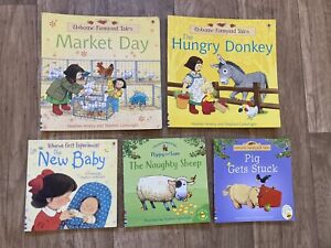 Bundle of 5 Usborne Farmyard Tales -  Poppy And Sam Kids Paperback books