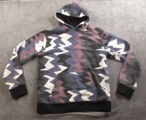Air Jordan Hoodie Boys XL 13-15YRS Multicolor Aztec Geometric 90s Pullover Nike - Picture 1 of 11