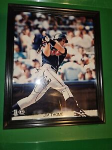 Jim Thome Signed Photo 8x10 Framed Vintage Baseball MLB Collectible Cleveland 