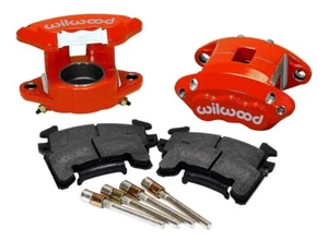 Wilwood 140-12097-R D154 Front Billet Caliper Kit w/Pads-Red for 78–02 Chevy/GMC - Picture 1 of 5