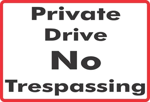 New Private Drive Aluminum Metal Sign 8" x 12" Size in your choice of colors. - Picture 1 of 11