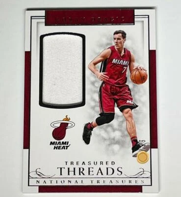 Camiseta parche F Goran Dragic 2016-17 Panini National Treasure Threads Miami Heats Foto 1 de 4