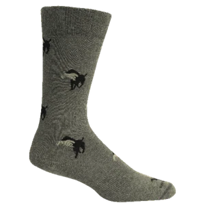 Brown Dog Hosiery Men's Socks - Church Grey Heather - Picture 1 of 1