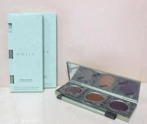 MALLY EFFORTLESS AIRBRUSH NOURISHING EYESHADOW TRIO 0.26 OZ w BRUSH LOT OF 2 - Picture 1 of 3