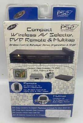 Intec Compact Wireless AV Selector, DVD Remote & MultiTap G7616 PS2 PlayStation - Image 1 of 2