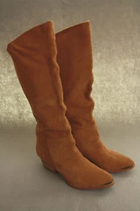 Chinese Laundry Women's "Invincible" Western Suede Mid Calf Boot in Camel 6.5M - Picture 1 of 9