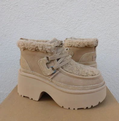 Botas de plataforma UGG SAND CLÁSICAS NUEVAS ALTURAS CON CORDONES 3", MUJER US 6/ EUR 37 ~ NUEVAS EN CAJA Foto 1 de 4