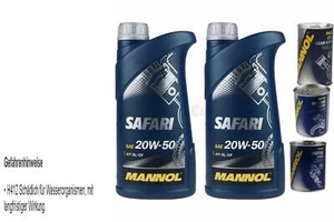 2L Aceite de Motor mannol Safari 20W-50 1xLeak-Stop + Motor Doctor Flusch - Imagen 1 de 9
