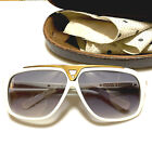 Original Louis Vuitton Z0351W Evidence Millionaire Men White Sunglasses