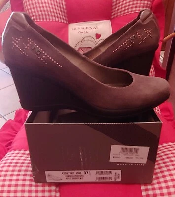 SCARPE DONNA NERO GIARDINI DECOLTÈ CAMOSCIO TAGLIA 37,5 - Immagine 1 di 3