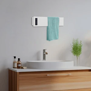 Wall-Mounted Electric Towel Warmer, 40-149℉ Adjustable Heater Gun Grey/White - Picture 1 of 39