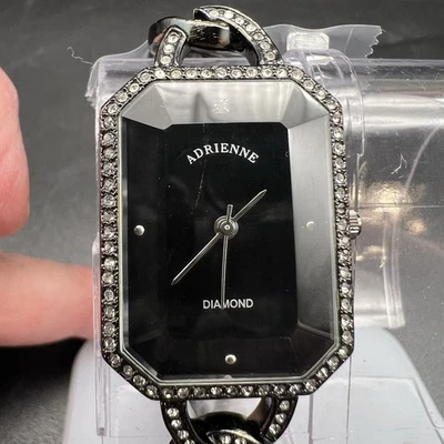 Adrienne Women's Watch Black with Diamond Rhinestones Bracelet *Needs Battery* - Image 1 of 4