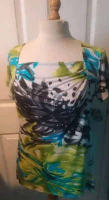 BASSINI WOMENS TOP STRETCH SIZE 14 - Image 1 of 4