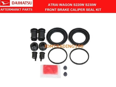 DAIHATSU ATRAI WAGON S220G S230G FRONT WHEEL BRAKE CALIPER SEALS KIT KEI MINI - Image 1 of 4