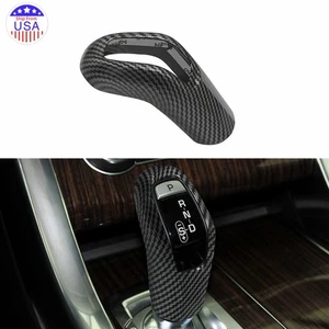 Gear Shift Knob Cover Carbon Black Sticker For Land Rover Range Rover 2018-2021 - Picture 1 of 9
