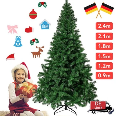 Künstlicher Weihnachtsbaum 90 cm-240 cm Kunstbaum LED Tannenbaum Schnee Dekobaum - Bild 1 von 4