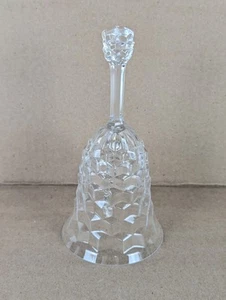 Very Rare Antique FOSTORIA Glass AMERICAN DINNER BELL Cubist VG+ Clear 2056 - Picture 1 of 10