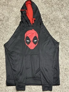 Felpa con cappuccio Deadpool Marvel Comics nera rossa uomo taglia L - Foto 1 di 1