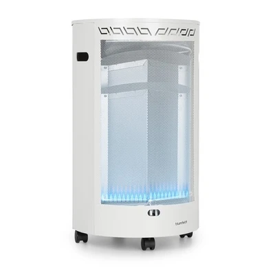 Calentador de gas calentador jardín terrazas calefacción 4200W estufa de gas radiador blanco - Imagen 1 de 4