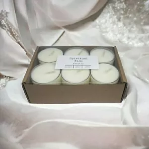 Vanilla Soy Tealights 12 Count Handmade with Fragrant and Essential Oils! - Picture 1 of 3