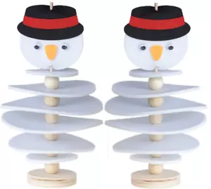 Bastelset Schneemann Filz 2Stück Basteln Weihnachten Geschenk - Bild 1 von 2