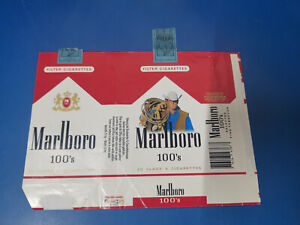 opened empty cigarette soft pack--100 mm-Switzerland-Marlboro-cowboy