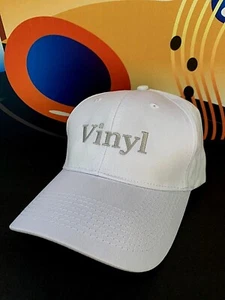Vinyl Record Hat Quality Embroidered Vinyl Record Hat 33 1/3 rpm, 45rpm, 78rpm - Picture 1 of 2